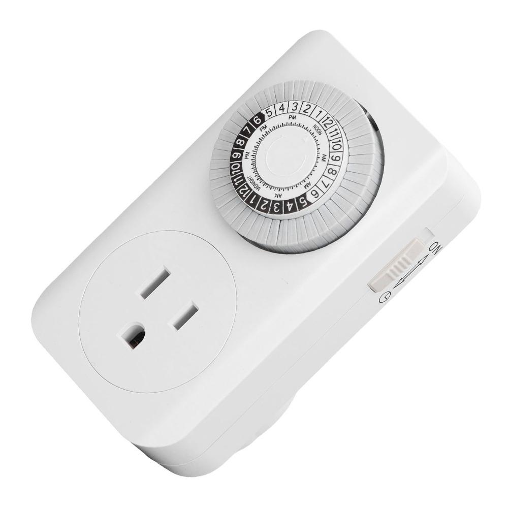 Durable Plastic Timer Socket Timing US 125V Timing Switch Automatic Intelligent Automatic Power Socket Power Control