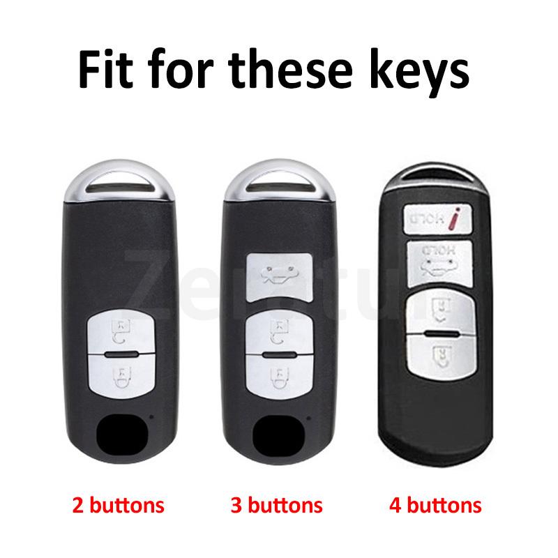 Auto Keyless 2 3 4 Buttons Car Key Case Cover For Mazda Cx7 Cx-9 Cx8 Cx-3 Cx3 Cx-5 Cx5 2 3 5 6 Bl Bm Gj Atenza Axela Demio