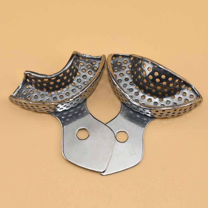Impression Teeth Tray Autoklaverbar tannlegeverktøy i rustfritt stål 6stk/sett