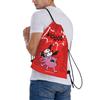 Custom Cowardlyes Dogs Anime Drawstring Bag for Training Yoga Backpacks Men Women Slapstick Sports Gym Sackpack