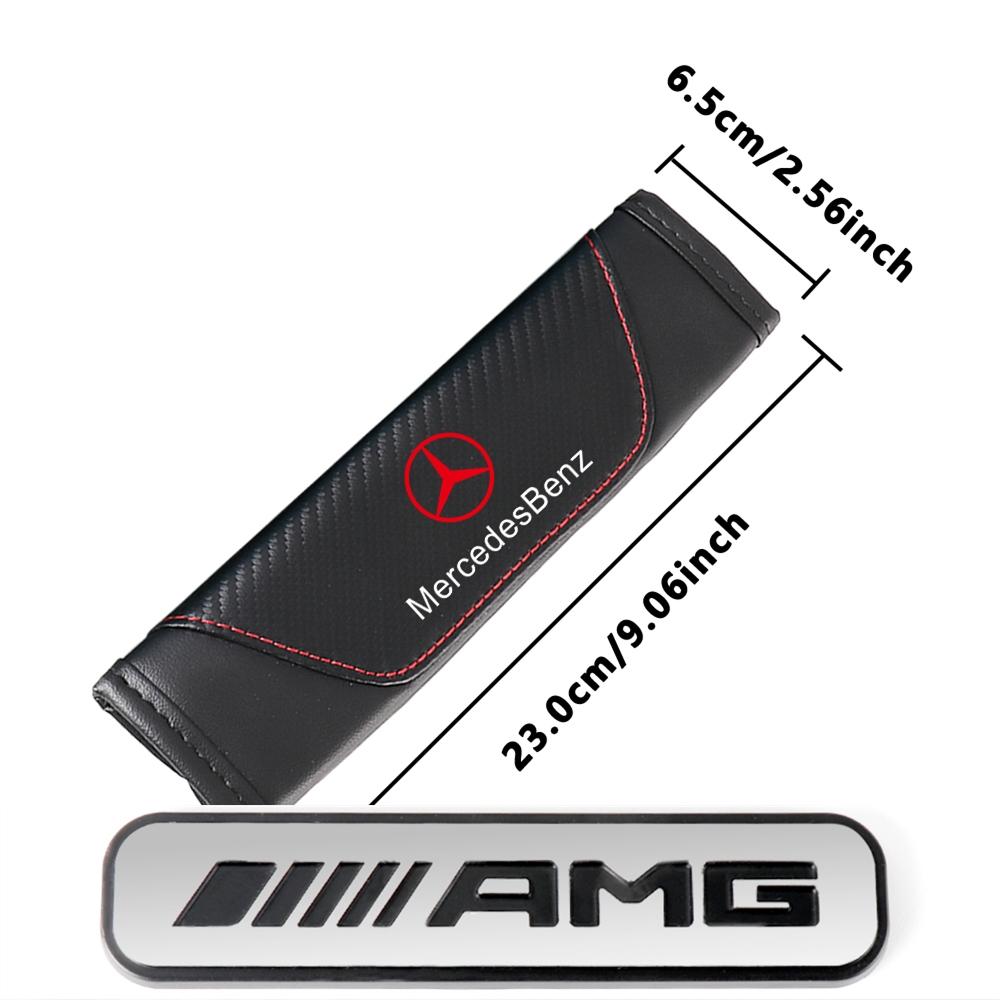 1/2pcs Car Seat Belt Cotton Safety Belt Shoulder Cover Breathable Protection For Mercedes Benz AMG W203 W206 W220 W205 W210 W108