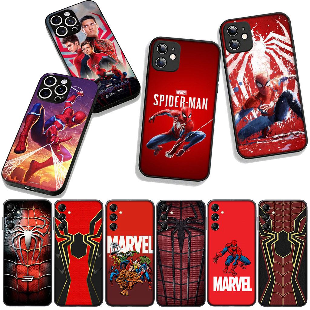 Logo Marvel Uomo Ragno Spiderman Cover Custodia per Telefono per Apple iPhone 17 16 11 Pro XS Max XR 6 7 8 Plus 16E SE 2020 Air 5 SE2