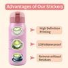 55pcs Suitcase Stickers Waterproof Stickers Scooter Computer Tablet Cartoon Decoration
