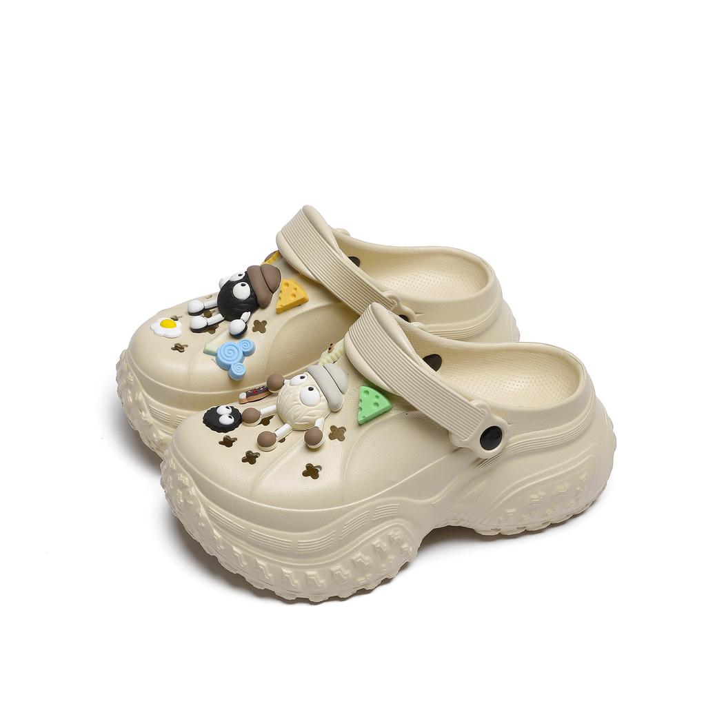 Mode Damen Hausschuhe Hohe Plattform Garten Mode Clogs Schuhe Damen Hausschuhe Dicke Sohle EVA Sandalen Sommer Mädchen Hausschuhe