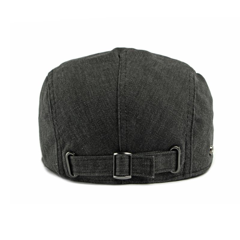 Cotton Cap Men's Forward Cap Solid Color Beret British Retro Front and Reverse Cap
