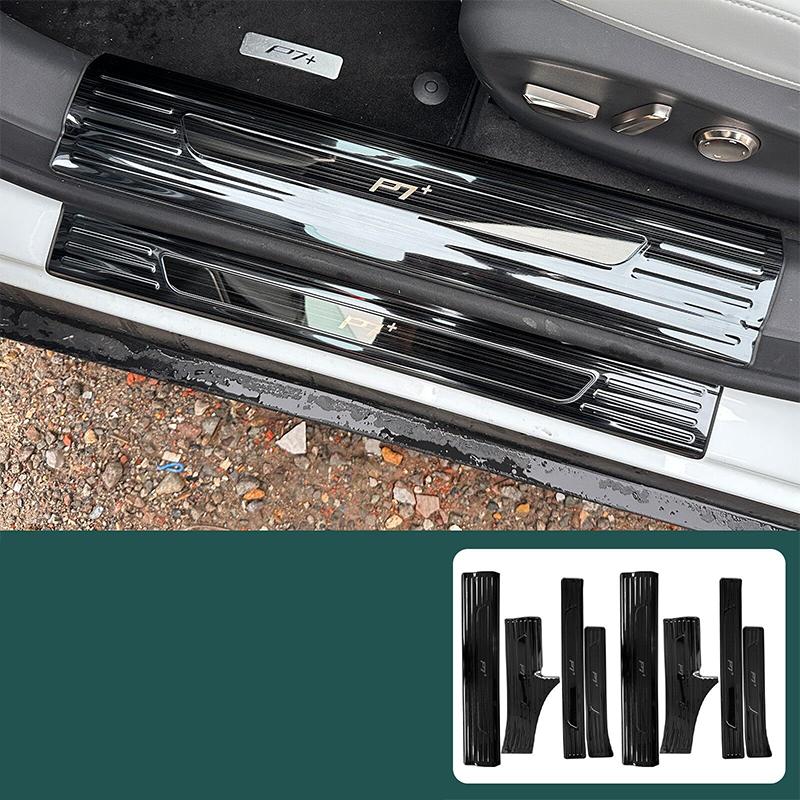 For XPENG P7+ 2026-2027 Door Sill Plate Welcome Step Plate Stainless Steel Dirt-resistant Automobile Modification Supplies