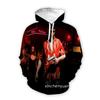 Cross Border Popular Scarface 3D Printed Long Sleeved Sweatshirt for European and American Men's Casual Hooded Sweatshirt