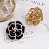 Trending French-Style Pearl Camellia Brooch - Korean Flower Lapel Pin Accessory
