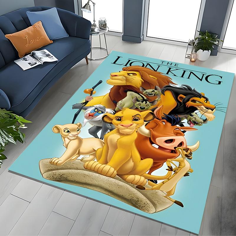 1PC The Lion King Simba Printed Carpet Rugs Living Room Bedroom Bedside Bathroom Floor Mat Kids Room Non-slip for Sofa Doormat