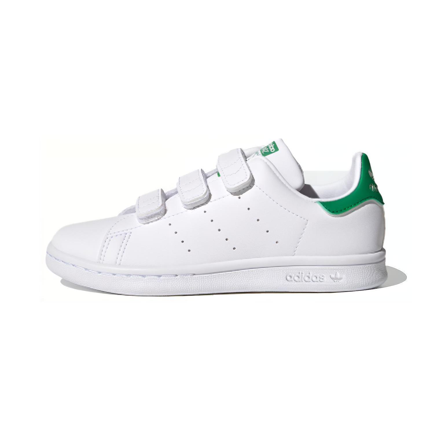

Adidas Stan Smith Strap Cloud White Green PS FX7534 30.5