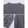 Women's Elegant Knit T-shirt & Wide-Leg Pants Set