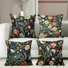 Vintage Floral William Morris Style Throw Pillow Covers Pattern Cushion Cover Suitable for Sofa Bedroom Car Pillow Cover