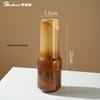 Latte Gradient Handmade Vintage Flower Vase for Light Luxury Living Room Decor