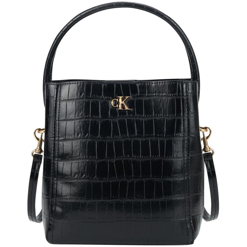 

Calvin Klein Elegant Commuter Crocodile Texture Bucket Bag Women Shoulder Bag Space-Black 4F3286G-YIH Basic Set (Bag)