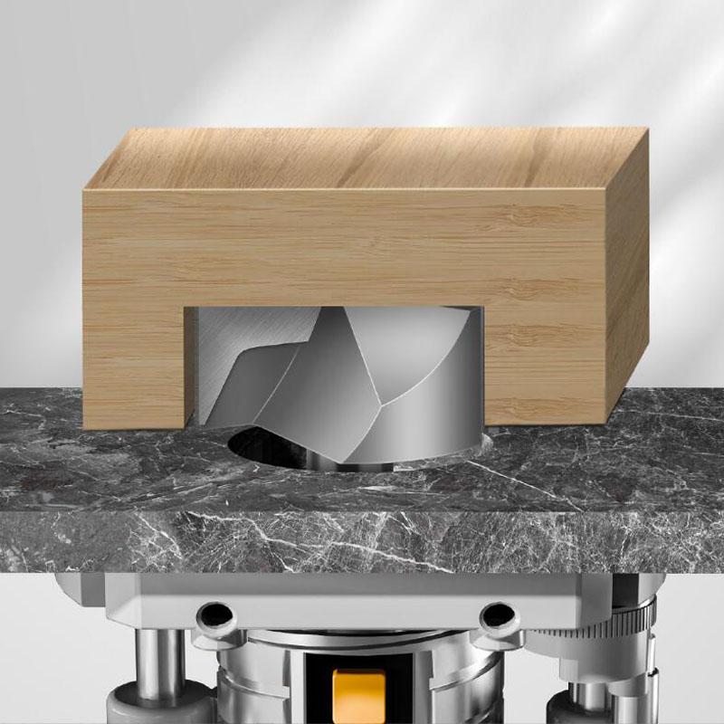 Three-Blade Cleaning bottom Engraving Bit solid carbide router bit Woodworking Tools CNC milling cutter 1/2inch 12mm Shank