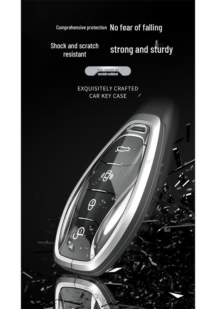 2024 Alloy Key Cover for Hongqi Models HS5, H5, H9, HS7, H7, EQM5