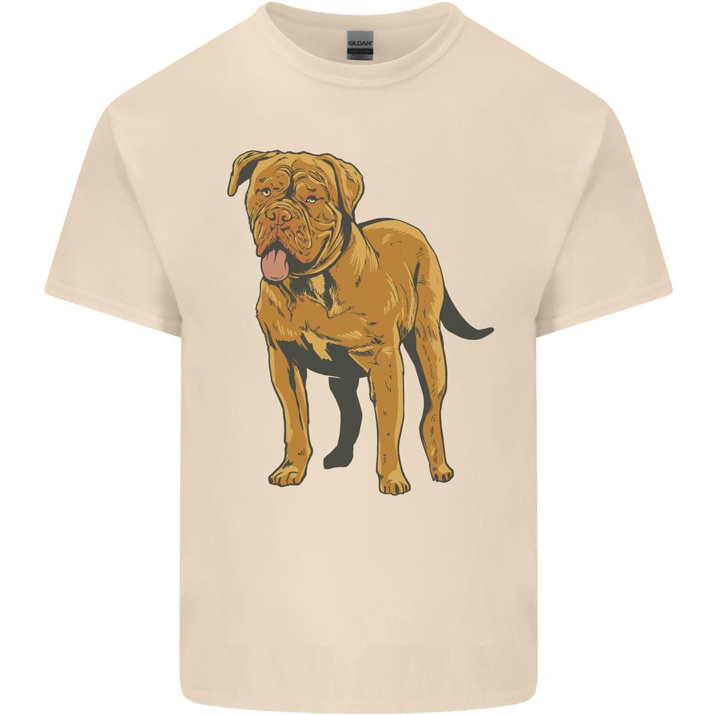 Mastino Francese Dogue de Bordeaux Cane Unisex Maglietta Leggera in Cotone