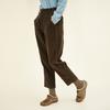 CHIQUITA [Winter '24] Tapered Cropped Pants (Corduroy) Brown 244504Sbr