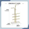 Tier Jewelry Tree Stand Display Multipurpose Iron Jewlery Tower Necklace Bracelet