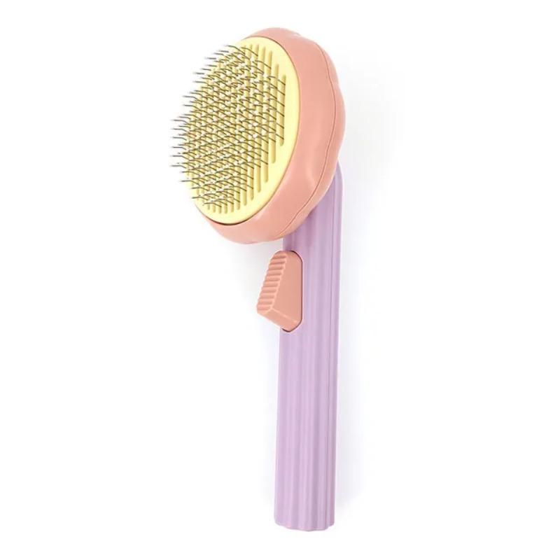 Pumpkin Pet Brush Self Cleaning Slicker Brushes for Shedding Dog Cat Grooming Comb Removes Loose Underlayers and Tangled Hair