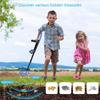 Kids Metal Detector Lightweight 1.2lbs Adjustable 60cm To 79cm Rod Secure Battery Cover Detects Gold Silver Coin Jewelry 10cm Underground Depth