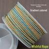 Fio Premium Ruyi Knot Bicolor para Tecelagem DIY de Pulseiras e Colares