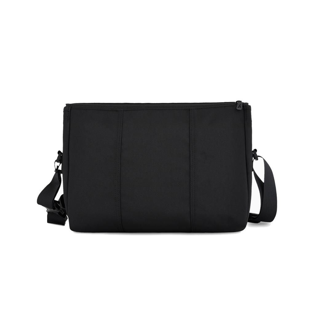 New Reebok Fabric Shoulder Bag, Crossbody Bag, Messenger Bag Regular Unisex Black RB240079M