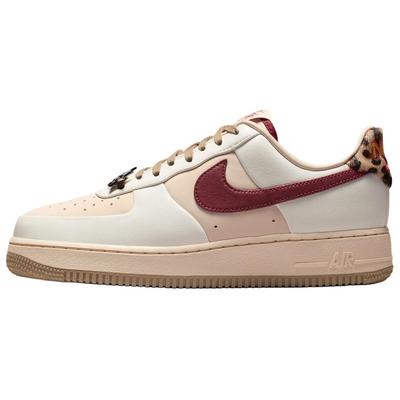 Air Force 1 Low Top Skateboard Shoes Women's Pink White Red IM7510-262