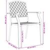 Outdoor Dining Set 7 pcs Anthracite Powder Coated Steel