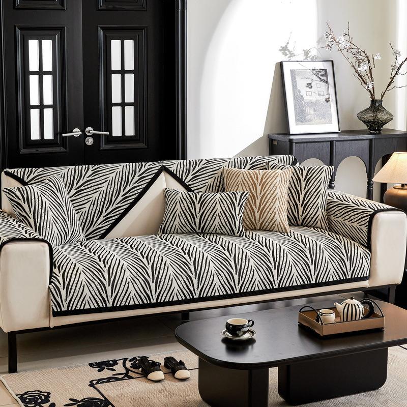 Chenier Zebra Pattern Sofa Cushion Universal In All Seasons  New High-End Seat Cushion Non-Slip Sofa Cover Cover Cloth