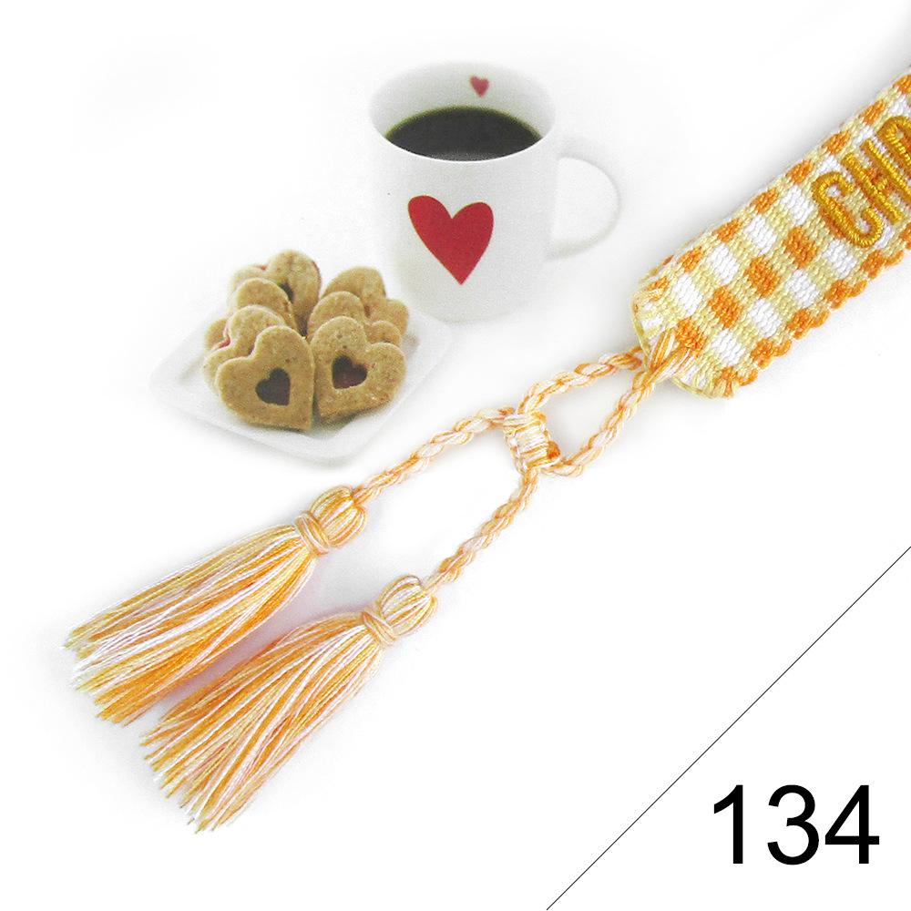 Custom Bohemian Embroidered Bracelet with Tassel and Woven Rope - Handmade Jewelry for Couples and Women
