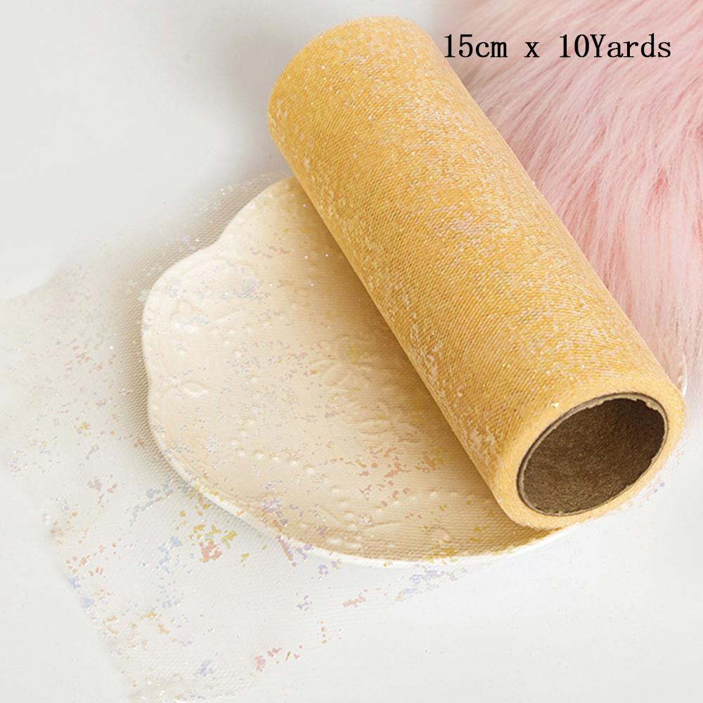 6" X 10 Yards Dots/Sequin/Glitter Tulle Rolls For Tutu Dress Gift Wrapping Wedding Decoration DIY Party Backdrop Ribbon Supplies