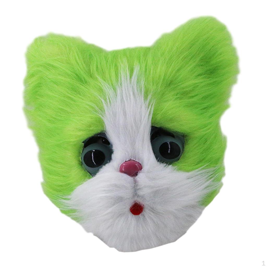 Cat Head Mask Cosplay Cute Kitten Latex Animal for Carnival