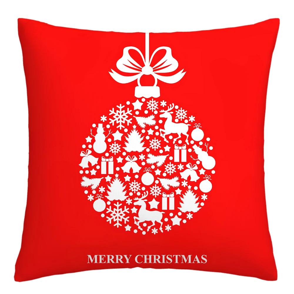 Nordic New Year pillowcase Christmas cushion cover 40x40 45x45 50x50 60x60 decorative pillowcase for living room home decore