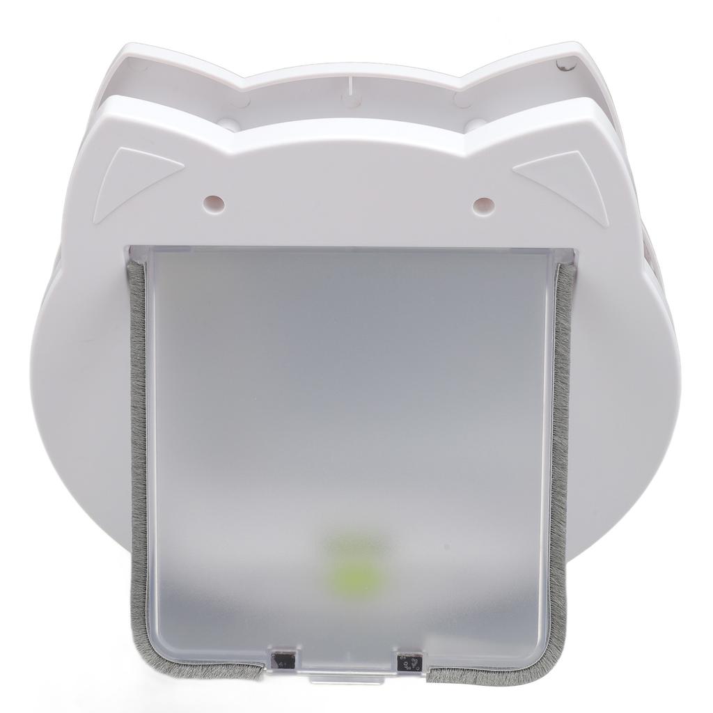 Katzenklappe Tür Transparent Leise Verschleißfest 2-Wege Abschließbar Katze Innen Außentür für Haustiere Katzen