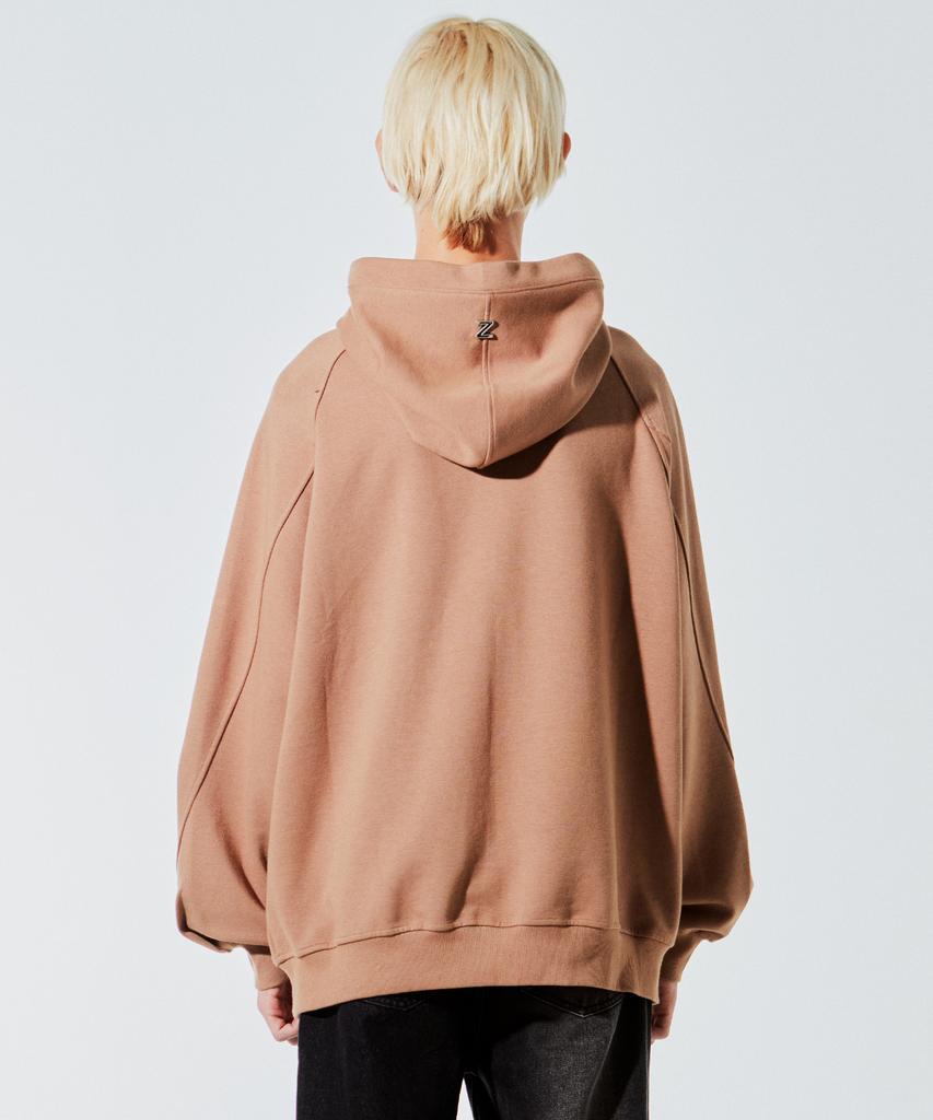 Oversized Cutout Hoodie Beige
