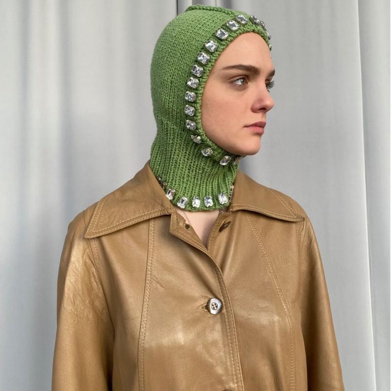 

Новый защитный чехол для наушников ручной вязки с изображением кролика и цветка в популярном стиле （54-56cm）