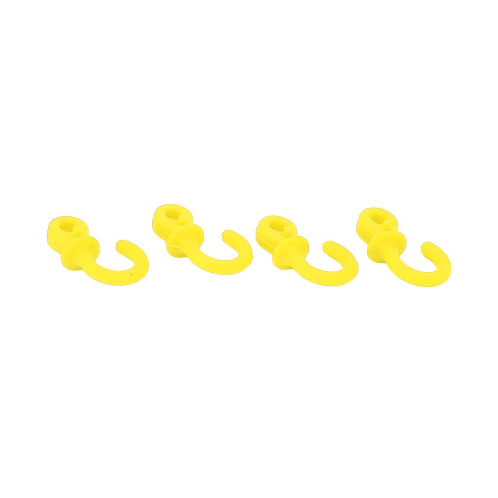 4 Stück Bogensehne Dämpfer Affenschwanz Compoundbogen Sehne Stabilisator Stoßdämpfung für Outdoor-Training Gelb