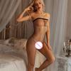 Hot Sexy Leopard Fishnet Bodysuit Women Sexy Lingerie Porn Roleplay Outfits Full Bodystockings Lace Underwear Fashion Jumpsuit