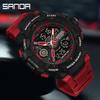 SANDA New 6226 Men's Electronic Watch Sports Multifunctional Countdown LED Waterproof Korean Version Men's Electronic Watch