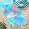 A-Aquatic Creature Pattern Towel Microfiber Beach Towel, Quick-Dry, Sand-Free, Ultra-Fine Fiber, Super Soft.