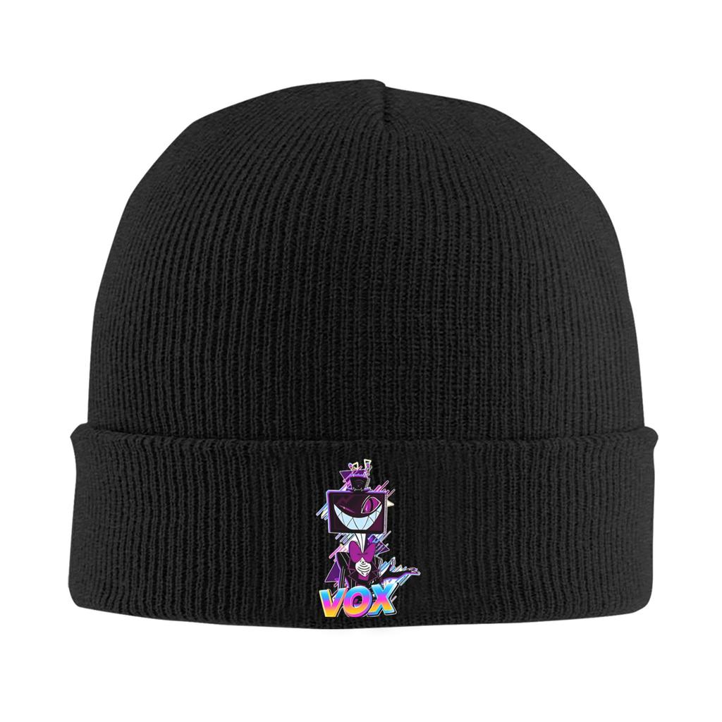 HHazbin Hotels Beanie Hats Bonnet Hats Men Women Fashion Outdoor Knitting Hat Autumn Winter Custom Warm Soft Caps