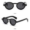 New Retro Round Shape Frames Sunglasses UV 400 Protection Trendy Punk Shades Fashion Vintage Y2K Spectacles for Female and Male