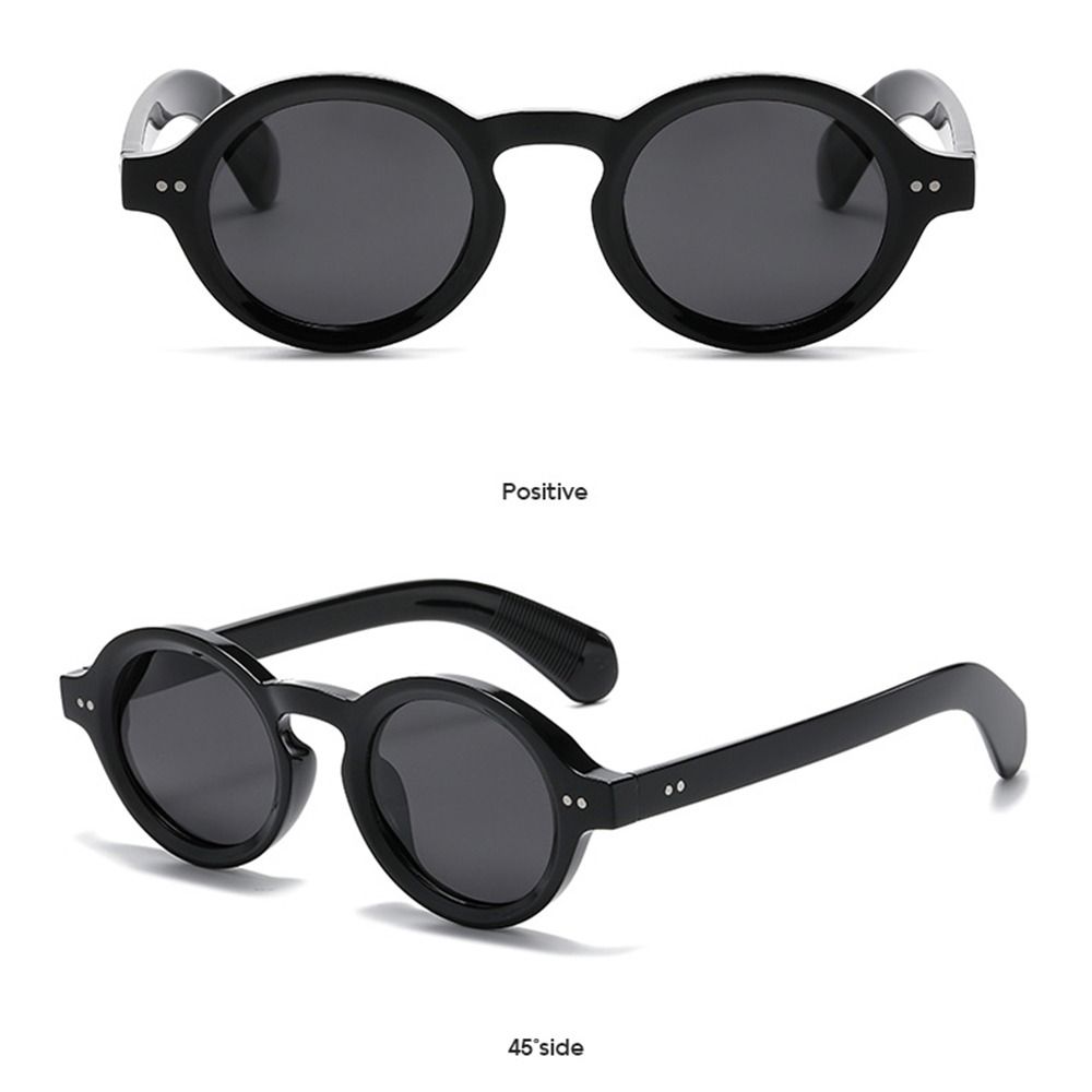 New Retro Round Shape Frames Sunglasses UV 400 Protection Trendy Punk Shades Fashion Vintage Y2K Spectacles for Female and Male