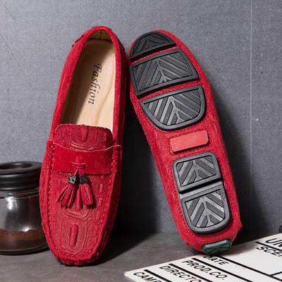 Marke Herren Quasten Mokassins zum Autofahren Bequeme Slipper Loafer Schuhe Herren Freizeitschuhe Leder Allround Loafer Büroschuhe Mann