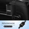 Multifunctional Car Seat Back Hook and Cup Holder with Storage Box and Umbrella Rack