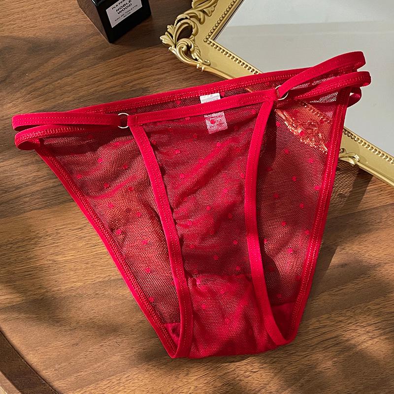 Sexy Mesh-Spitzen-G-String-Tanga für Damen - Durchsichtige Verführung Lingerie