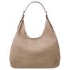 Nolita Brand Logo Metal Accessories Hobo Handbag Leather Shoulder Bag Large Size Women's Khaki