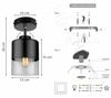 MODERN CEILING LAMP, GLASS Sconce