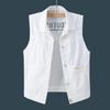 Herren Retro Multi-Pocket Japanische Streetwear Arbeitsweste - Lockere BF Stil Lässige Ärmellose Jacke